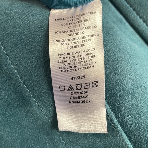 LOFT teal suede skirt - Picture 5 of 7